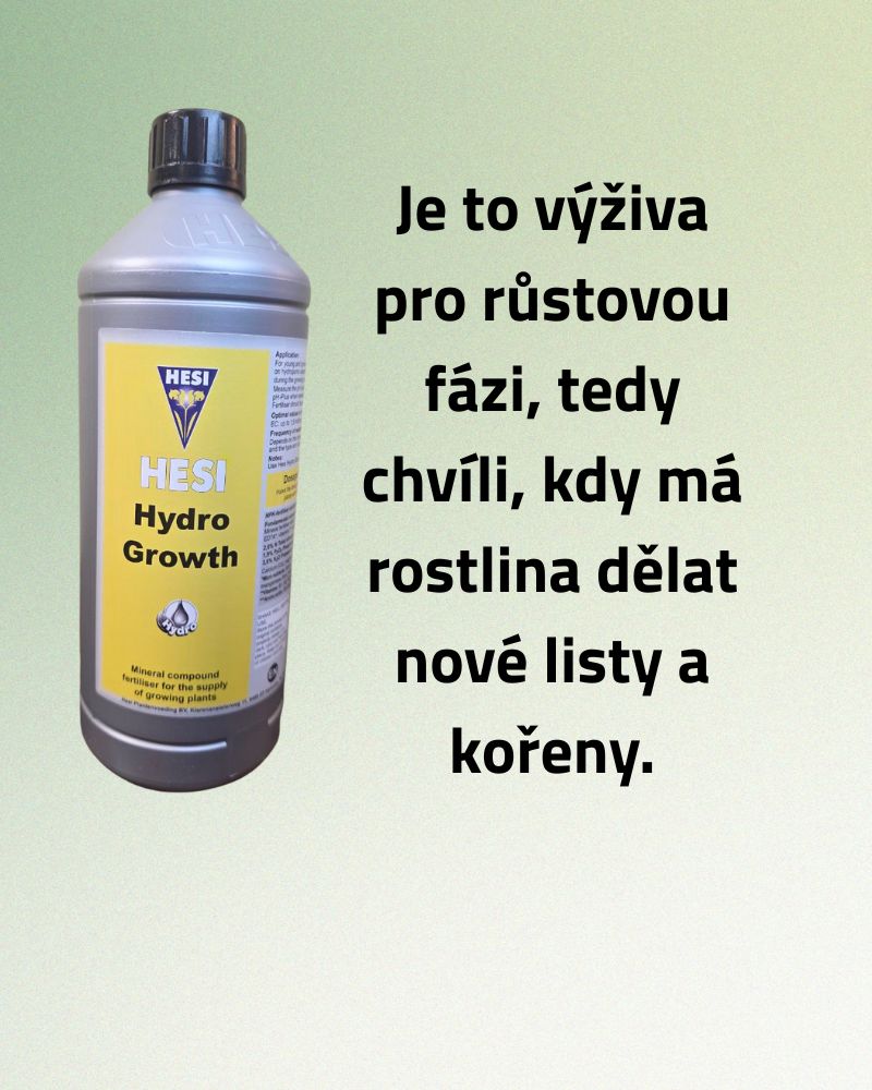 Hesi Hydroponické hnojivo pro mladé rostliny 1L- žluté